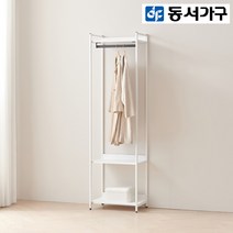 동서가구 디넬 시스템행거 조립식 600 철제 드레스룸 1단 행거 옷장 DF923360, 그레이