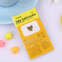 24K 도금 전자파 스티커 단체 선물, 5장(랜덤)