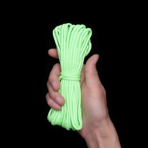 3m 빛나는 Paracord 범용 자동차 캠프 로프 550LB 밤 야외 캠핑 생존 안전 경고 밧줄 장비, 하나