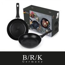 brk후라이팬 2종세트 데일리프로 인덕션 프라이팬2종 (24cm 28cm) 선물용 케이스포장 가장 많이 사용되는 후라이팬 사이즈로 2종구성