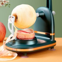감자 탈피기 생강까는 기계 자동 고구마 필링 수동 돌리는 칼 핸드 필러 과일 쉽게 깎는법, 짙은 녹색 사과 껍질 벗기기