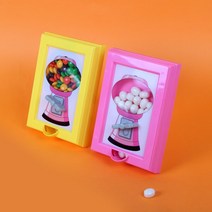 액자모양 검롤 캔디머신, 옐로우_미니초코볼 150g (1봉)