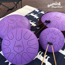 마음을 치유해주는 힐링 악기 삼익 스틸 텅드럼 8인치 가방포함 풀패키지, 레드