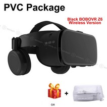 오리지널 BOBOVR Z5 업데이트 VR Z6 3D 안경 가상 현실 스테레오 헤드셋 헬멧 아이폰 안드로이드용, 02 Black Z6 no box
