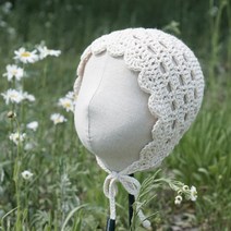 슬로우모먼츠 사계절 데이지 보넷 - 아기보넷 코바늘 보넷 만들기 DIY 키트, 02오트밀
