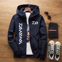 2022 Daiwa 아웃도어 러닝 캠핑 하이킹 낚시 자켓 자외선 차단 초경량 방수 윈드브레이커 가을 의류 다이와 낚시용, 04 navy-B2
