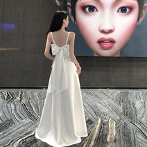 셀프웨딩롱드레스 이브닝화이트드레스 튤립원피스