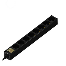 현대일렉트릭 국산 블랙 멀티탭 8구(250V 16A), 10개, 1.5m