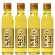 장수텃밭 아침에 한숟갈 건강 생들기름 180ml, 4병