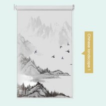 못없이블라인드 무타공커튼 드릴 인쇄 롤러 블라인드 블랙 아웃 커튼 창 장식 거실 주방 및 욕실 맞춤 로고