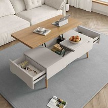 트랜스포머 테이블 리프트 거실 다목적, 1.2m 우드