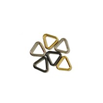 지엔에스 13mm 3T 삼각링 연결고리 금속장식 가방 슈즈 패션 악세사리 부자재, 니켈