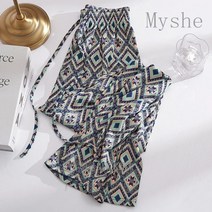 [Myshe]여름 여성 와이드 꽃무늬 치마바지 SheFEI816KTK2