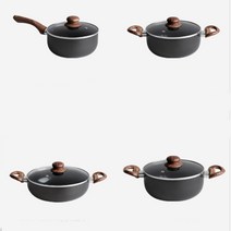 세라믹 코팅 인덕션 편수 양수 전골 냄비, 세라믹코팅-양수24
