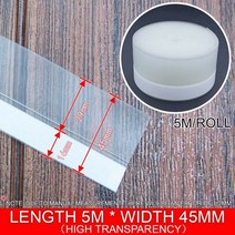 점적테이프 호수 연결 비닐 하우스 농수관 관수자재 방수 테이프 5 m롤 자체 접착 도어, 4.5cm, 2.5m