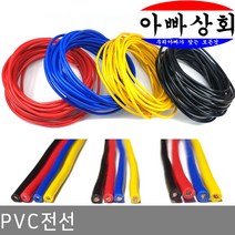 아빠상회 PVC전선 1.0sq 황색 4미터, 1개입