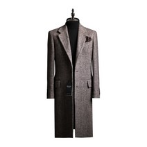 비시크 로벤트 헤링본 울 코트