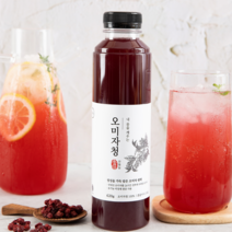 [연월일] 국내산 원료로 만든 오미자청 오미자차, 620g, 2개, 1개입