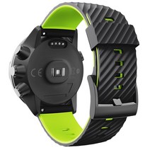 Suunto TRAVERSE Sport Baro 순토 스트랩 24mm 방수 투톤 실리콘 손목대 퀵 릴리스 스운토 시계줄, #9