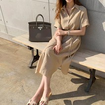 로맨틱 루즈핏 베이직 롱셔츠 반팔 원피스 스타일링 멋짐주의 라이브핏