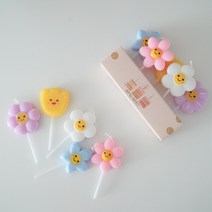 생일초 파티초 귀여운초 예쁜초, 스마일꽃초