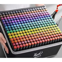 형광펜 세트 대용량 낙서 문구 마커 펜, 262색