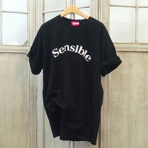 센스 구제 펀칭 빈티지 루즈핏 반팔 티셔츠