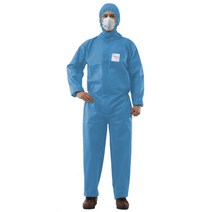 특대형 XL 일회용 작업복 원피스 투피스, 블루