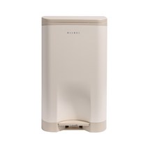 센스큐 올케이 5중 냄새차단 스탠드형 기저귀 휴지통 29L (+ 추가 1롤 증정) 인테리어 다용도, 투톤베이지