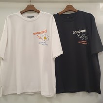 [리트머스]오버핏 어노이드 등판레터링 티셔츠 LM2TF258