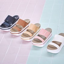 트루디제이 여성용 통굽 슬리퍼 7cm 플랫폼 가보시 여름 신발 바캉스 휴가