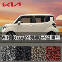 레이 자동차매트 기아 더뉴 레이 신형까지 전차종 확장일체 1+2열 코일매트 자동차카매트, 레드, 기아 레이 (전차종) 1+2열