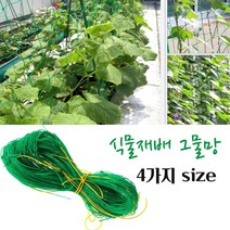 식물재배그물망 정원 넝쿨네트 담쟁이 원예부자재 재배망 나일론 오이 호박망 콩 야채 과수원 포도망 텃밭 농업용 가든 넝쿨망 뒤엉킴방지 다용도 가드닝 4가지SIZE 그물망, 1.8mX3.6mSIZE