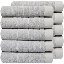 호텔수건 스트라이프 200g, 10장 라이트그레이+라이트그레이