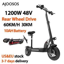 전동스쿠터 노인전동차 삼륜바이크 오토바이 5600W 60V 듀얼 모터 전기 스쿠터 100km 최대 마일리지 E 11 인치 오프로드 타이어 patinete eltrico 200kg, [05] 1200W 48V 10AH, 05 48V 1200W 10AH
