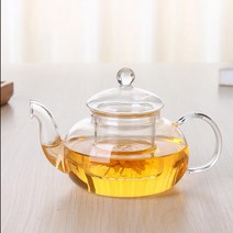 꽃차 허브차 우리는 거름망 유리 티포트