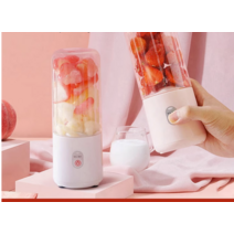 Suning juicer 소형 심플한 휴대용 과일 야채 주스 믹서기, [06] 화이트 500ml [칼날6]