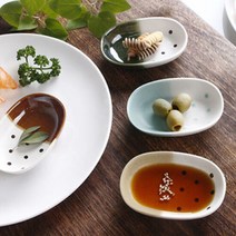 로코 일본산 방울방울 타원종지, B 블루