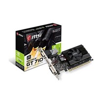 MSI Gaming GeForce GT 710 2GB GDRR3 64비트 HDCP 지원 DirectX 12 OpenGL 4.5 싱글 팬 로우 프로파일 그래픽 카드 2GD3 LP, 2GB MSI _GT 710 2GD3 LP