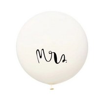 이벤트풍선 백일 환갑 웨딩 사진 소품 장식 룸 Mr Mrs 36 인치 풍선 라이센스 야외, 00247 Mrs_36 인치