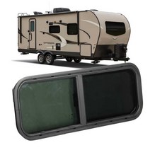 카라반창문부품 카라반환기창 카라반창문 카라반수리 카라반창문지지대 카라반개조 라운드 앵글 슬라이딩 RV 창문 900x300mm 검정색 튼튼한 유리 그늘 창 캠핑 트레일러 액세서리