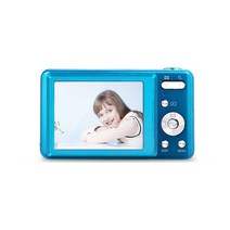 가정용 캠코더 전문가용 K12 48MP 디지털 레트로 카메라 2.7 인치 IPS HD 스크린 흔들림 방지 캠코더 DV, 02 파란