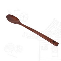 [승주공예] 전통 목기 생옻칠 긴 볶음주걱 (소), 상세 설명 참조