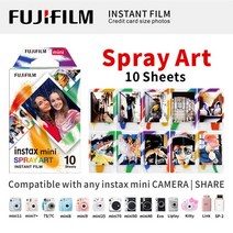 폴라로이드 로모카메라 즉석 레트로 캠코더 INSTAX 미니 11 인스턴트 필름 1 팩 9 SP2 70 7cs 8 25 90 50 Lomo liplay 링크, [01] Spray Art 10 Sheets