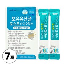 모유유산균 포스트바이오틱스 락토바실러스 가세리 람노서스 루테리 L 프롤린 함유, 60g, 60g, 7개