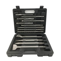 농기구 로터리 삽드릴 비트 및 끌 세트 13 개 플랫 월 셔블 SDS 플러스 석조 전기 로터리 해머 전동 공구, 한개옵션0