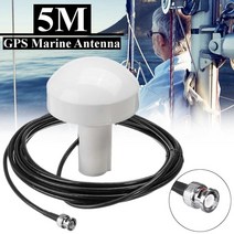 보트 부속 GPS 액티브 해양 네비게이션 안테나 타이밍 1575/-5 MHz 5 M BNC 수 플러그 선박, 01 Black