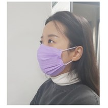 일회용 마스크 더블와이어 스포츠 50매 호흡이편안함 3D입체 특허디자인 퍼플(보라색)