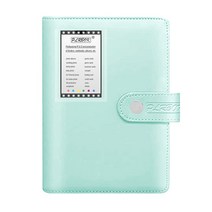 폴라로이드필름 Instax 미니 폴라로이드용 A5 6 링 바인더 커버 포켓 스토리지 노트북 가족 사진 앨범 트레이딩 카드 보호기 스크랩북, [01] A5 6ring, [02] blue cover