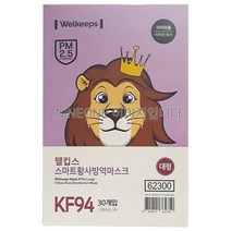 웰킵스 스마트황사 방역마스크 KF94 대형 30매 /MH
